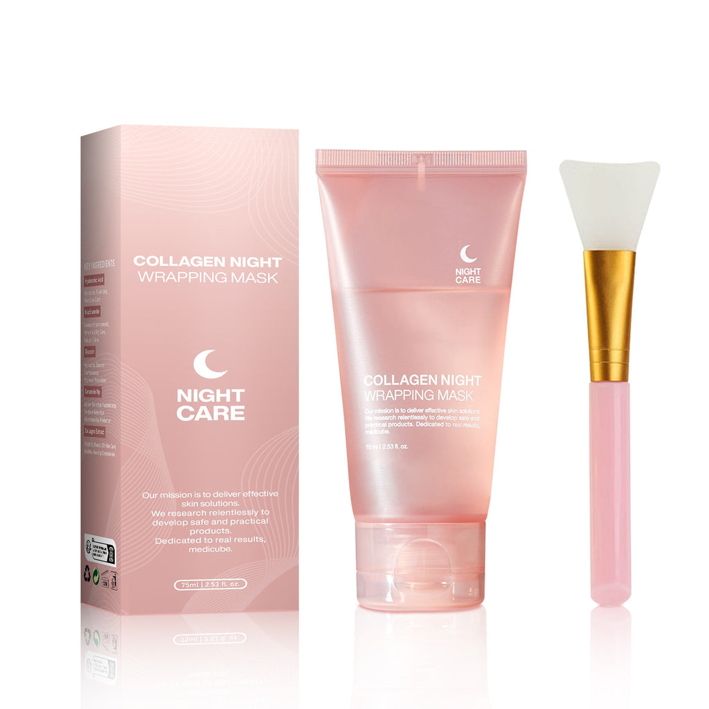 Face Night Mask Collagen Wrapping Mask Natural Ingredients Firming Ela ...